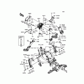 Схема вузла: Облицювальні елементи для Kawasaki EN650 Vulcan S ABS SE
