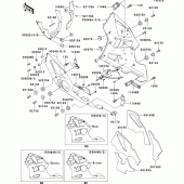 Схема вузла: Cowling lowers(1/2)(zx600-f2) для Kawasaki ZX600 Ninja ZX-6R