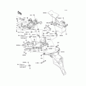 Схема вузла: Заднє крило для Kawasaki KLE650 Versys 650
