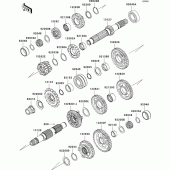 Схема узла: Трансмиссия для Kawasaki ZX600 Ninja ZX-6R