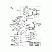 Схема узла: Сиденье (1/2) для Kawasaki ZX900 GPZ900R
