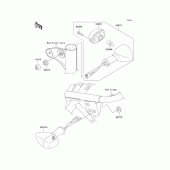 Схема вузла: Поворотники для Kawasaki EJ650 W650
