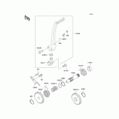 Схема вузла: Kickstarter mechanism для Kawasaki KX85 KX85