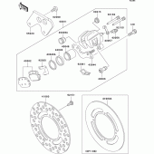 Схема узла: Задний тормоз (kx85-a3/b3) для Kawasaki KX85 KX85