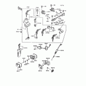 Схема вузла: Ignition switch/locks/reflectors для Kawasaki ZG1000 Concours