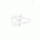 Схема вузла: Інформаційні наклейки для Kawasaki KX85 KX85