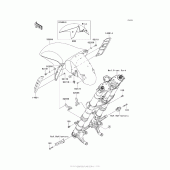 Схема вузла: Front Fender(S) для Kawasaki ZG1400 Concours 14