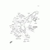 Схема вузла: Рама для Kawasaki KLX400 KLX400SR
