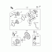 Схема вузла: Стартер електричний & Привід стартера для Kawasaki ZX400 ZZR400