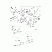 Схема узла: Передний тормозной цилиндр для Kawasaki ZX900 Ninja ZX-9R