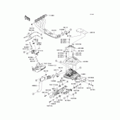 Схема вузла: Вихлопна система для Kawasaki ZX636 Ninja ZX-6R