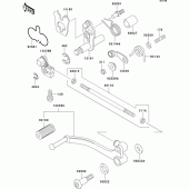Схема вузла: Перемикач передач для Kawasaki EX500