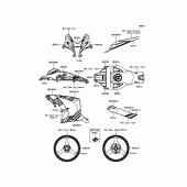 Схема вузла: Decals(Green) для Kawasaki ZX1000 Ninja ZX-10R