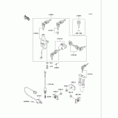Схема вузла: Ignition switch/locks/reflectors для Kawasaki VN750 Vulcan 750