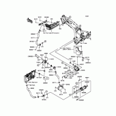 Схема вузла: Патрубки системи охолодження для Kawasaki ZR1200 ZRX1200 DAEG