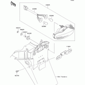 Схема вузла: Taillight(s) для Kawasaki ZX1200 Ninja ZX-12R