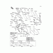 Схема узла: Нижний обтекатель (E10/e11) для Kawasaki ZX600 Ninja ZX-6