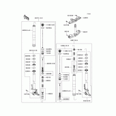 Схема вузла: Передня вилка(1/2) для Kawasaki ZX1000 Ninja ZX-10R ABS