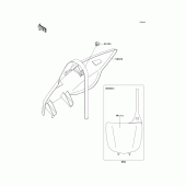 Схема вузла: Аксесуари для Kawasaki KX450 KX450F