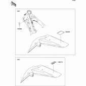 Схема вузла: Інформаційні наклейки для Kawasaki KX250/KX252 KX250F