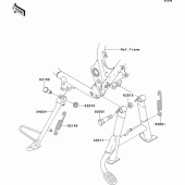 Схема вузла: Stand(s) для Kawasaki EJ650 W650