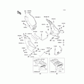 Схема узла: Нижний обтекатель для Kawasaki EX250 ZZR250