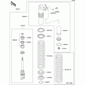 Схема вузла: Амортизатор для Kawasaki KX250/ KX252 KX250