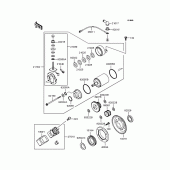 Схема вузла: Стартер електричний & Привід стартера для Kawasaki KLX250 KLX250ES