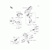 Схема узла: Поворотники для Kawasaki ZX1000 Ninja ZX-10R