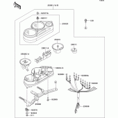 Схема узла: Meter для Kawasaki ZX600 ZZ-R600