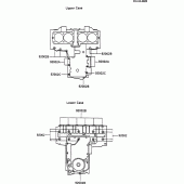 Схема вузла: Болти картера двигуна для Kawasaki ZX600 GPX600R