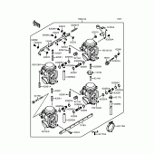 Схема узла: Карбюратор для Kawasaki ZX400 ZXR400