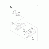 Схема вузла: Taillight(s) для Kawasaki EN500 Vulcan 500 LTD