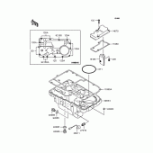 Схема вузла: Масляний піддон для Kawasaki ZR1100 Zephyr 1100