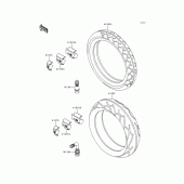 Схема узла: Шины для Kawasaki ZG1200 Voyager XII