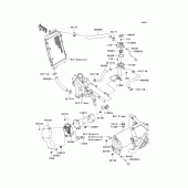 Схема вузла: Охолодження для Kawasaki VN1700 VN1700 Voyager ABS