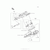 Схема вузла: Аксесуари (U-Lock Bracket Etc.) для Kawasaki EX650 Ninja 650