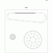 Схема вузла: Chain kit для Kawasaki ZX750 ZXR750