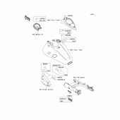 Схема вузла: Інформаційні наклейки для Kawasaki VN1600 Vulcan 1600 Classic