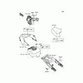 Схема узла: Информационные наклейки для Kawasaki ZX1400 Ninja ZX-14R ABS