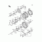 Схема вузла: Зчеплення для Kawasaki ZR1200 ZRX1200R