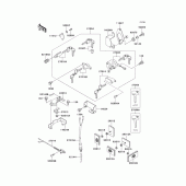 Схема узла: Ignition switch/locks/reflectors для Kawasaki EN500 Vulcan 500