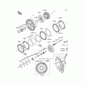 Схема вузла: Зчеплення для Kawasaki ZX636 Ninja ZX-6R
