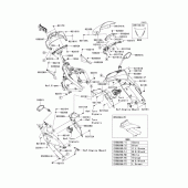 Схема узла: Cowling(1/2)(upper) для Kawasaki EX650 Ninja 650 ABS