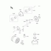 Схема узла: Масляный насос & Масляный фильтр для Kawasaki ZX600 ZZ-R600