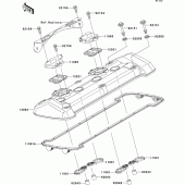 Схема узла: Клапанная крышка для Kawasaki ZR800 Z800 ABS