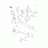 Схема вузла: Перемикач передач для Kawasaki EX500 GPZ500S