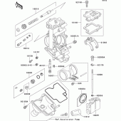 Схема узла: Комплектующие карбюратора для Kawasaki ZX750 Ninja ZX-7RR