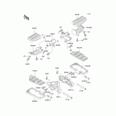 Схема узла: Подножки для Kawasaki ZG1200 Voyager XII