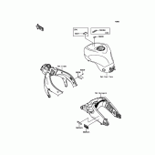 Схема вузла: Інформаційні наклейки для Kawasaki ZX636 Ninja ZX-6R ABS KRT Edition